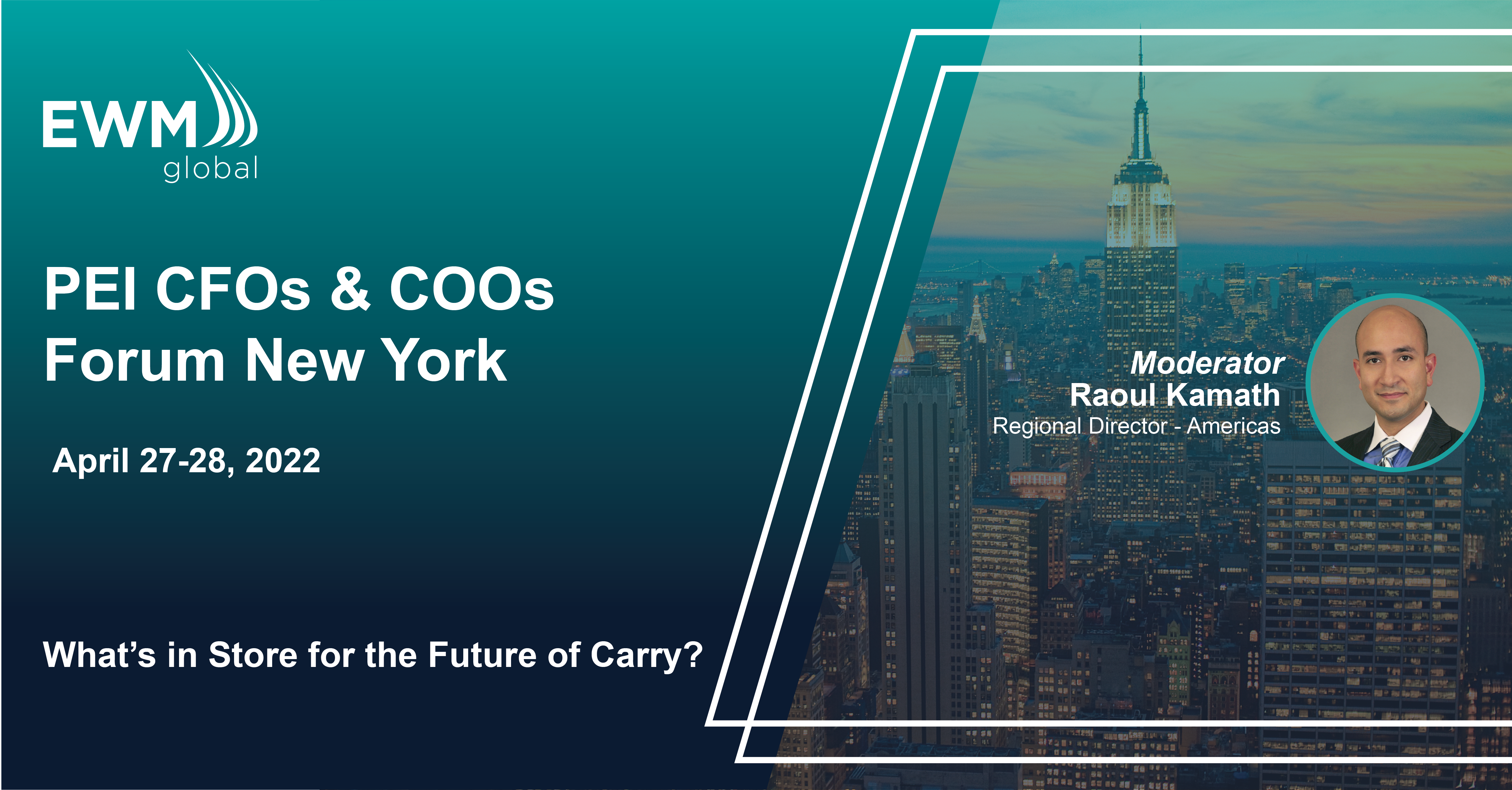 EWM Global to Attend PEI CFOs & COOs Forum New York 2022